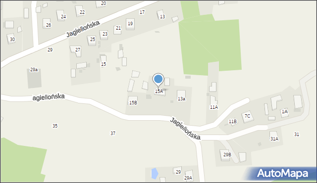 Radgoszcz, Jagiellońska, 15A, mapa Radgoszcz