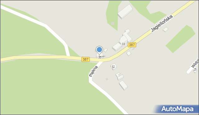 Radków, Jagiellońska, 35, mapa Radków