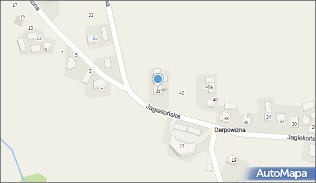 Radocza, Jagiellońska, 44, mapa Radocza