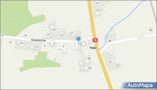 Radocza, Jana Pawła II, 1a, mapa Radocza