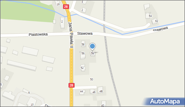 Radocza, Jana Pawła II, 54, mapa Radocza
