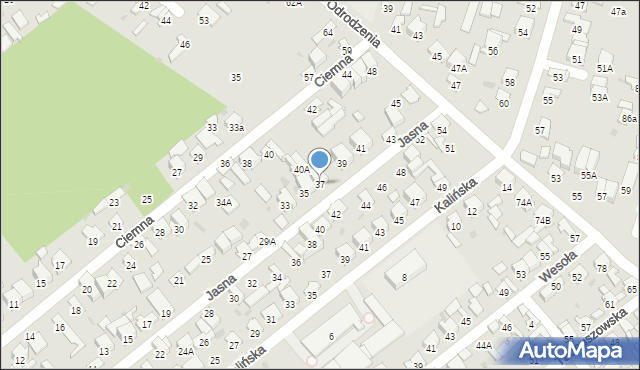 Radom, Jasna, 37, mapa Radomia