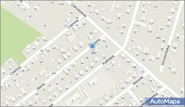 Radom, Jasna, 48, mapa Radomia