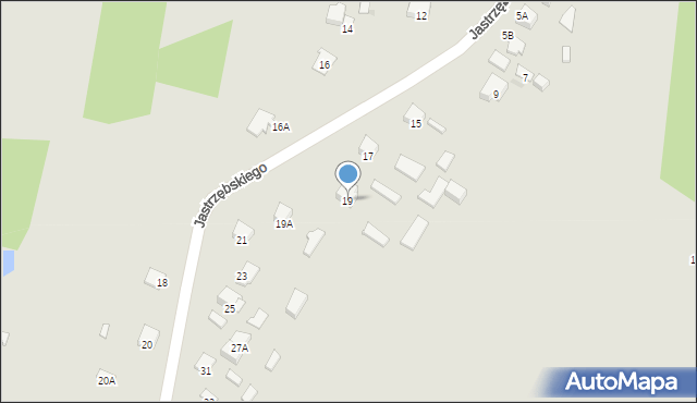 Radom, Jastrzębskiego Walentego, 19, mapa Radomia