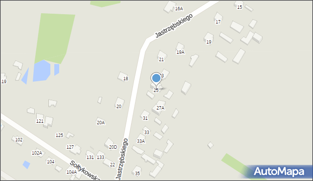 Radom, Jastrzębskiego Walentego, 25, mapa Radomia