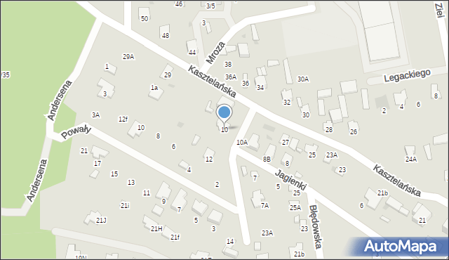 Radom, Jagienki, 10, mapa Radomia