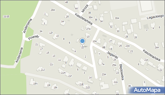 Radom, Jagienki, 12, mapa Radomia