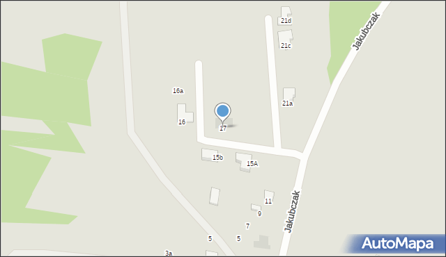 Radom, Jakubczak Florentyny, 17, mapa Radomia