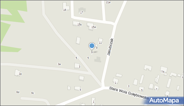 Radom, Jakubczak Florentyny, 7, mapa Radomia