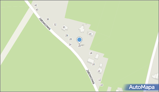 Radomsko, Jałowcowa, 22, mapa Radomsko
