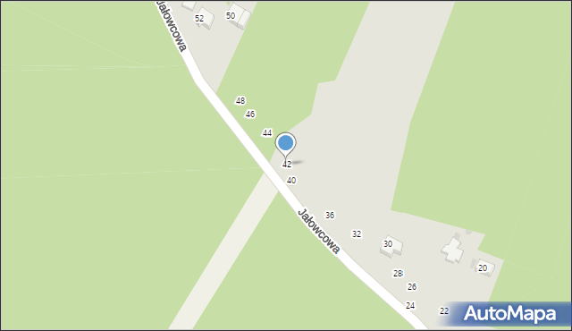 Radomsko, Jałowcowa, 42, mapa Radomsko