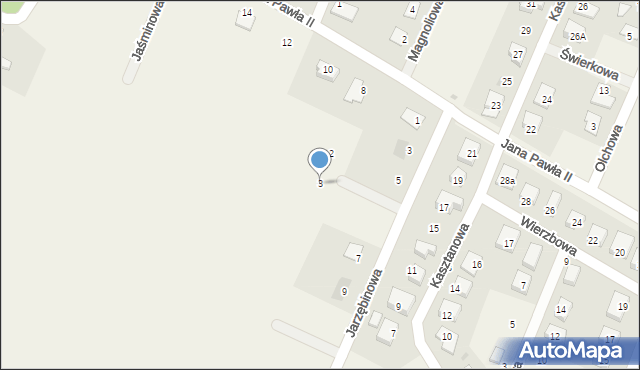 Radwanice, Jałowcowa, 3, mapa Radwanice