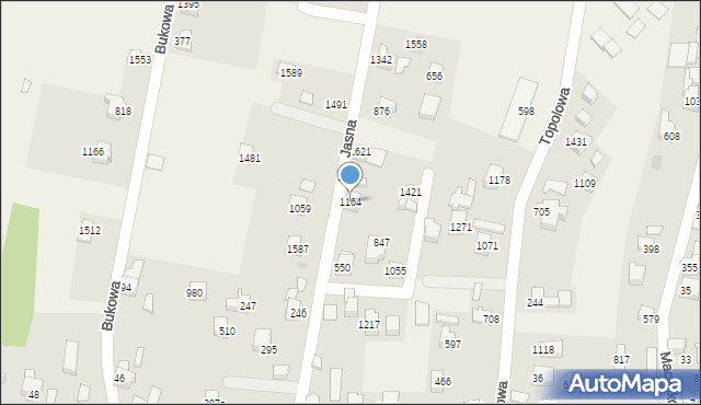 Radziechowy, Jasna, 1164, mapa Radziechowy