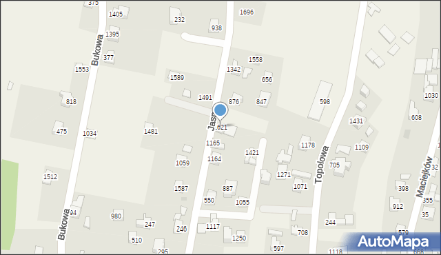 Radziechowy, Jasna, 1621, mapa Radziechowy