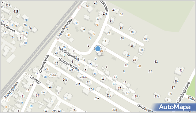 Radzionków, Jaśminowa, 6, mapa Radzionków