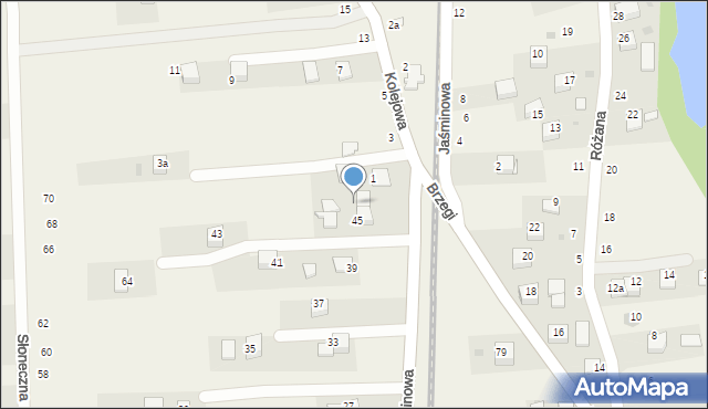 Radziszów, Jarzębinowa, 47, mapa Radziszów