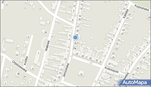 Raszków, Jarocińska, 41, mapa Raszków