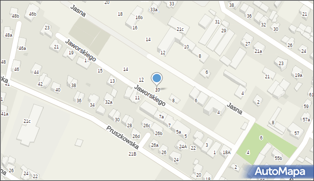 Raszyn, Jaworskiego, 10, mapa Raszyn