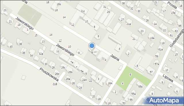 Raszyn, Jaworskiego, 6, mapa Raszyn