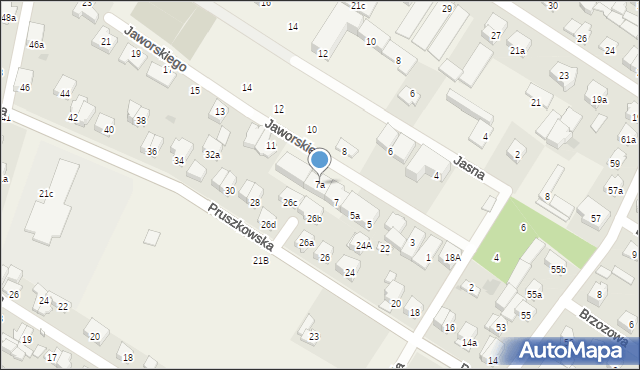 Raszyn, Jaworskiego, 7a, mapa Raszyn