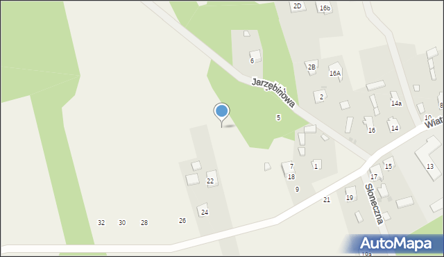 Regut, Jarzębinowa, 9, mapa Regut