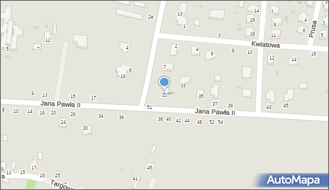 Rejowiec Fabryczny, Jana Pawła II, 21, mapa Rejowiec Fabryczny