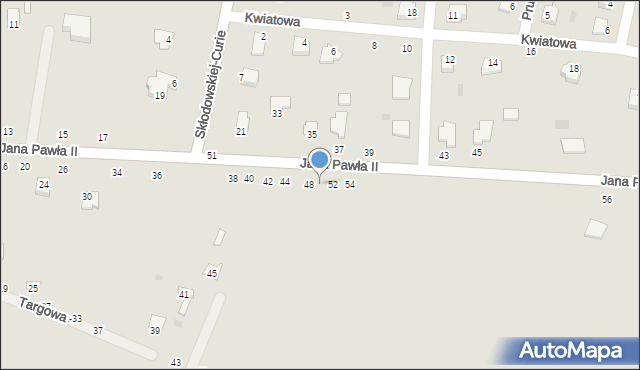 Rejowiec Fabryczny, Jana Pawła II, 50, mapa Rejowiec Fabryczny
