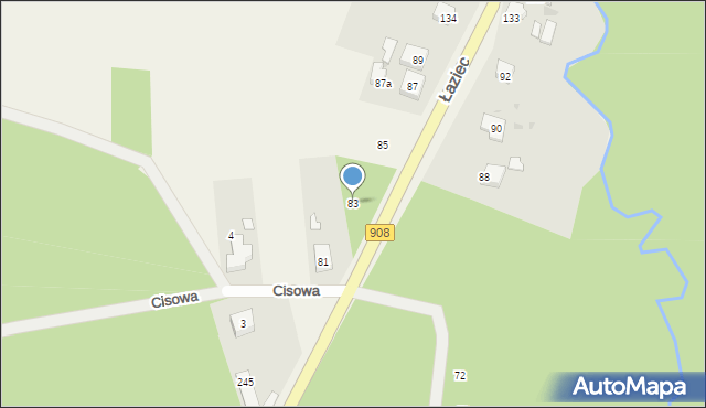 Rększowice, Jarzębinowa, 83, mapa Rększowice