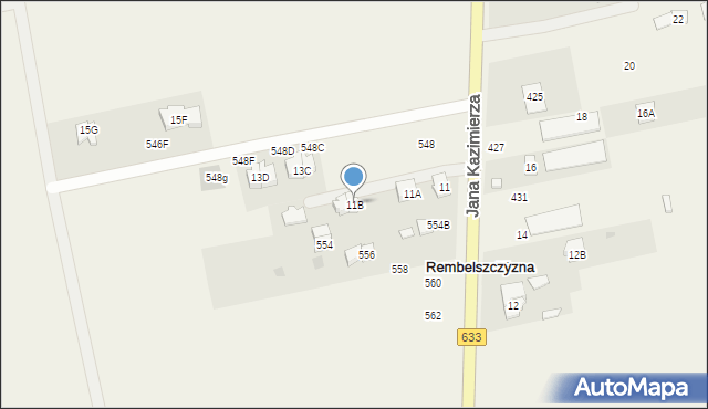 Rembelszczyzna, Jana Kazimierza, 11B, mapa Rembelszczyzna