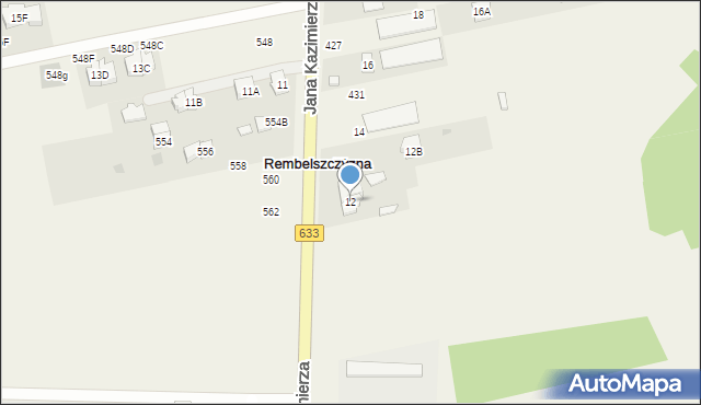 Rembelszczyzna, Jana Kazimierza, 12, mapa Rembelszczyzna