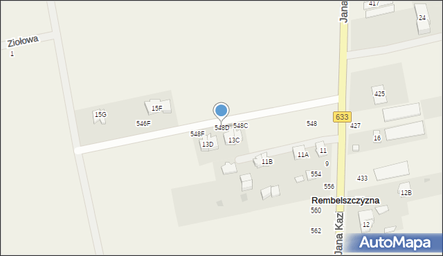 Rembelszczyzna, Jana Kazimierza, 548D, mapa Rembelszczyzna