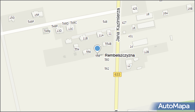Rembelszczyzna, Jana Kazimierza, 558, mapa Rembelszczyzna
