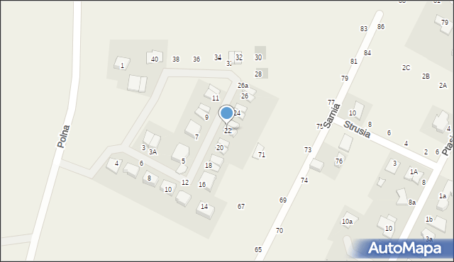 Rogierówko, Jabłoniowa, 22, mapa Rogierówko