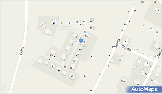 Rogierówko, Jabłoniowa, 22A, mapa Rogierówko