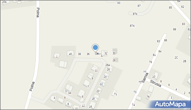 Rogierówko, Jabłoniowa, 34a, mapa Rogierówko