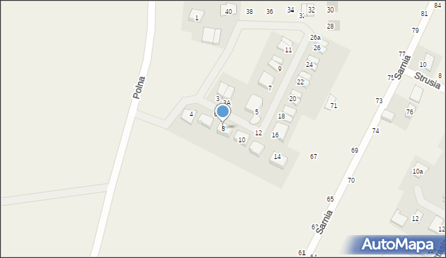 Rogierówko, Jabłoniowa, 8, mapa Rogierówko