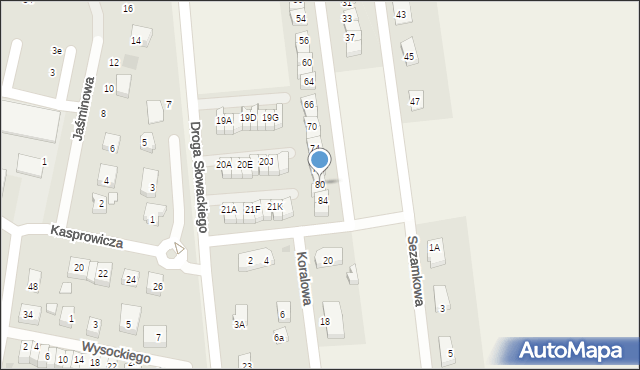 Rokitnica, Jaworowa, 80, mapa Rokitnica