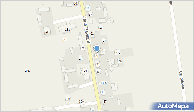 Rościszewo, Jana Pawła II, 27, mapa Rościszewo