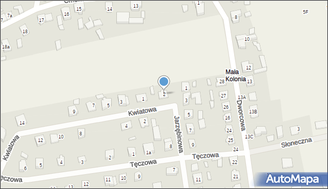 Rosko, Jarzębinowa, 2, mapa Rosko