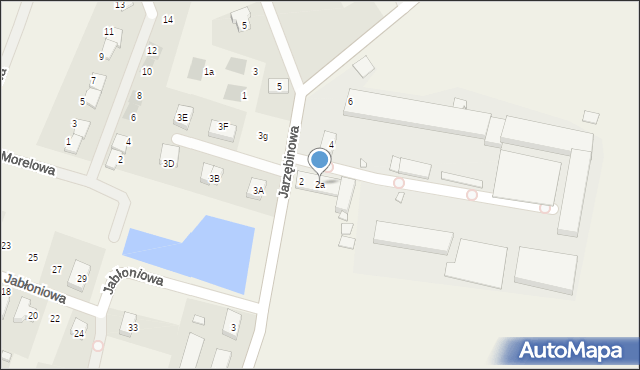 Rosnowo, Jarzębinowa, 2a, mapa Rosnowo