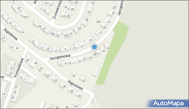 Rotmanka, Jarzębinowa, 16, mapa Rotmanka