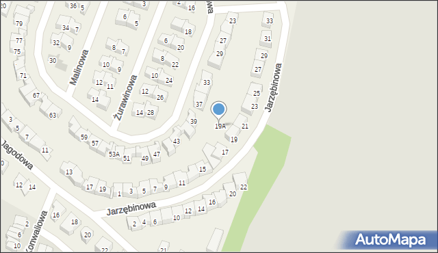 Rotmanka, Jarzębinowa, 19A, mapa Rotmanka