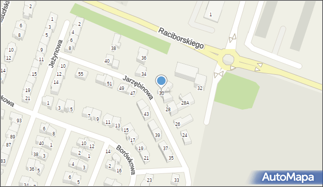 Rotmanka, Jarzębinowa, 30, mapa Rotmanka