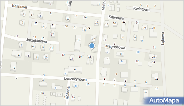 Rowy, Jarzębinowa, 20, mapa Rowy