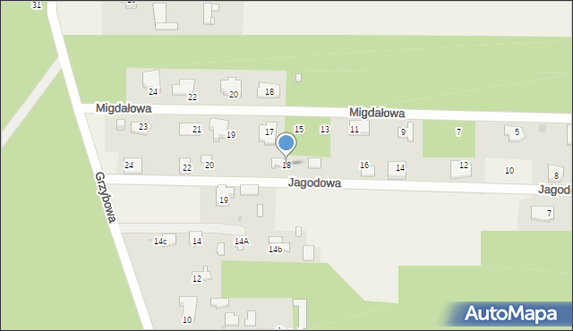 Rozalin, Jagodowa, 18, mapa Rozalin