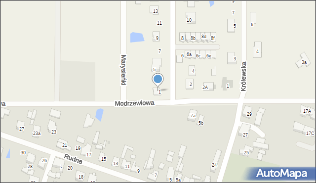 Ruda-Bugaj, Jana Kazimierza, 3, mapa Ruda-Bugaj