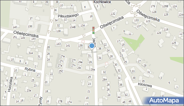 Ruda Śląska, Jacka, 33, mapa Rudy Śląskiej