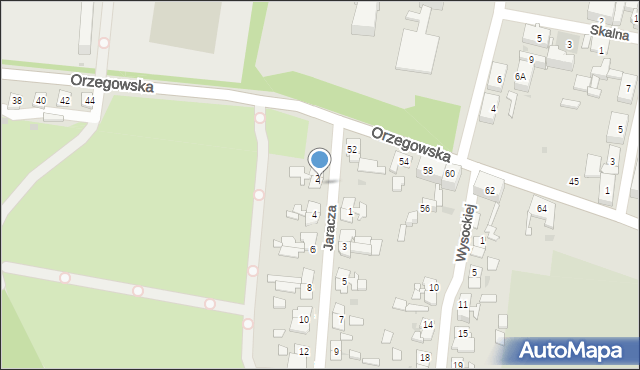 Ruda Śląska, Jaracza Stefana, 2/2, mapa Rudy Śląskiej