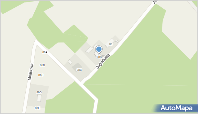 Ruda Strawczyńska, Jagodowa, 3, mapa Ruda Strawczyńska