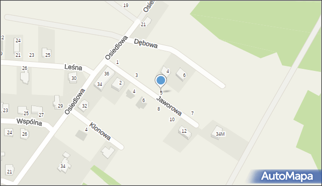 Rudna Mała, Jaworowa, 5, mapa Rudna Mała